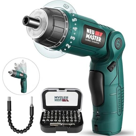 Cordless Screwdriver, 4V Electric Screwdriver Rechargeable Power Screwdriver - Picture 7 of 7